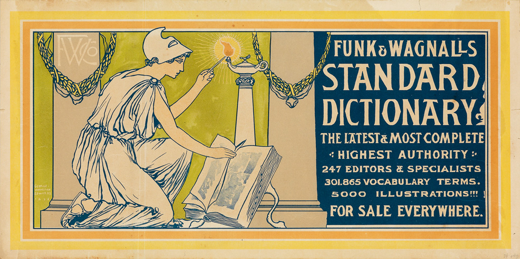 Appraisal: GEORGE WHARTON EDWARDS - FUNK WAGNALLS STANDARD DICTIONARY x inches