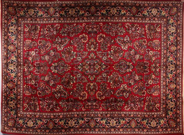 Appraisal: Karastan rug in the sarouk pattern ' x ' In