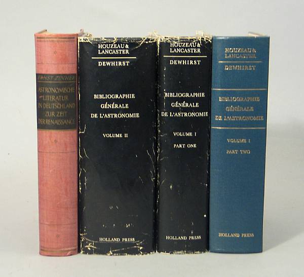 Appraisal: BIBLIOGRAPHY - ASTRONOMY Approx vols including Houzeau J C amp