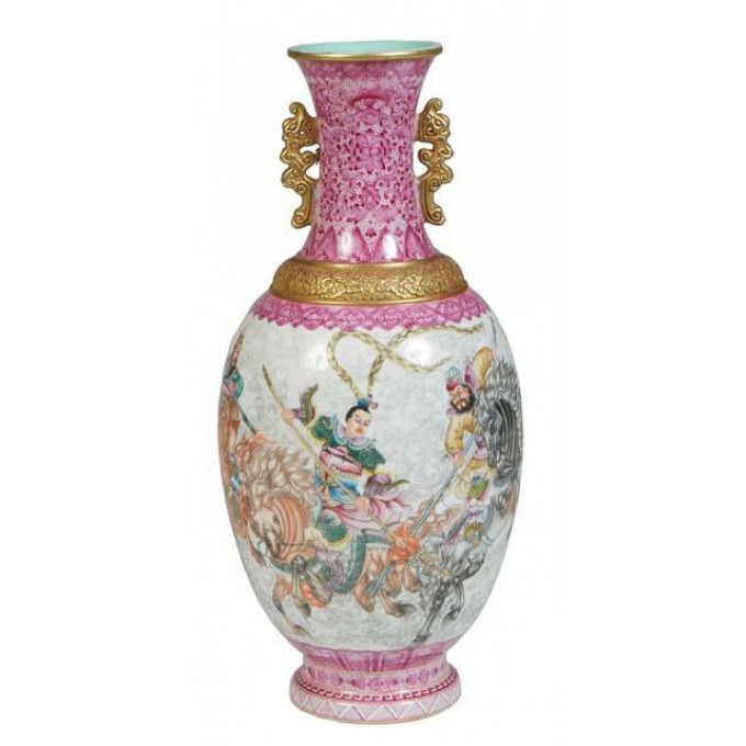 Appraisal: Japanese Porcelain Baluster Vase th c the everted rim above