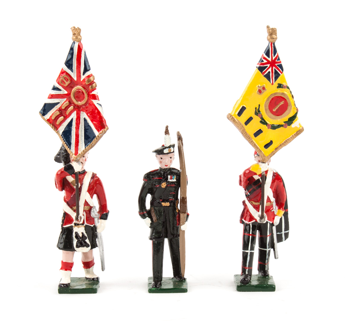 Appraisal: Four Marlborough lead figure sets including M F Black Watch