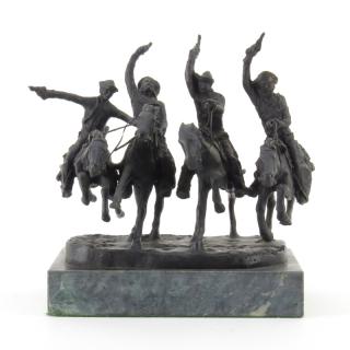 Appraisal: After Frederic Remington American - Coming Through the Rye Bronze