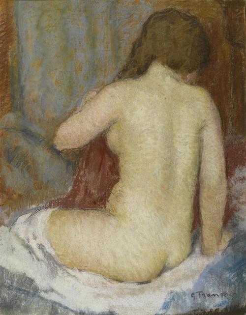 Appraisal: FRAN OIS GUSTAVE Gustave Barraud dit Gen ve Femme nue