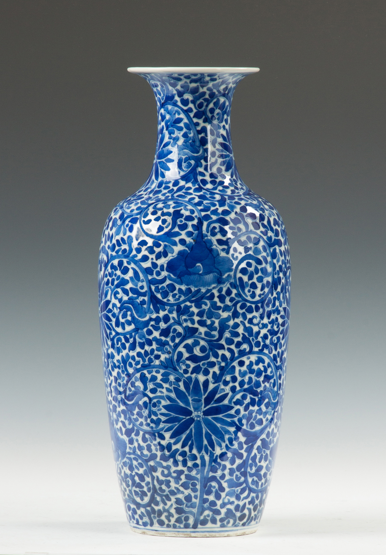 Appraisal: Chinese Blue White Decorated Porcelain Vase th cent or earlier