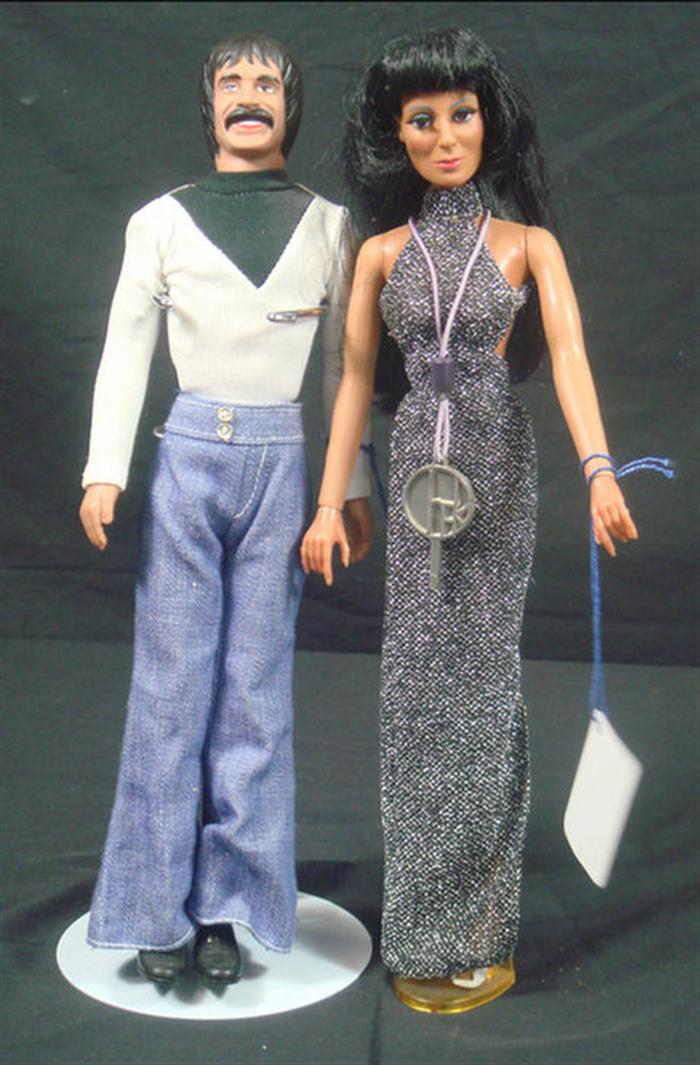 Appraisal: Mego Sonny Cher Dolls made by Mego Corp plastic and