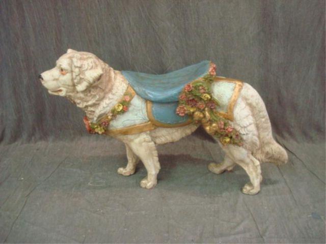 Appraisal: Fiberglass or Composition Figure of a Dog From a Purchase