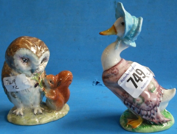 Appraisal: Beswick Beatrix Potter Figure Old Mr Brown and Jemima Pudleduck