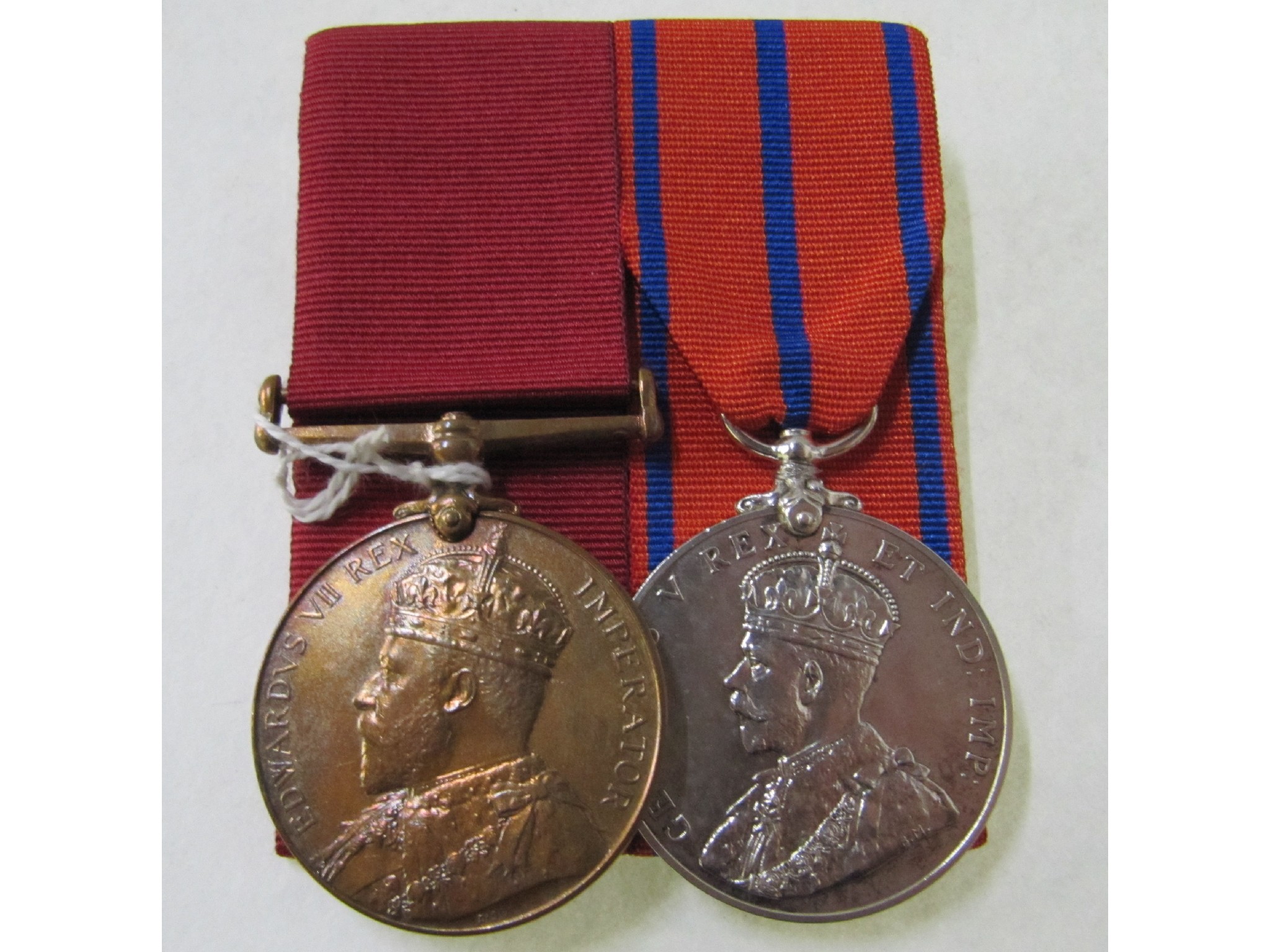 Appraisal: A lot comprising two coronation medals one copper and one