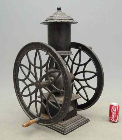 Appraisal: th c coffee mill marked ''The Swift Mill Lane Brothers