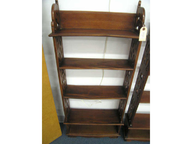 Appraisal: Mahogany Shelf Unit five tier