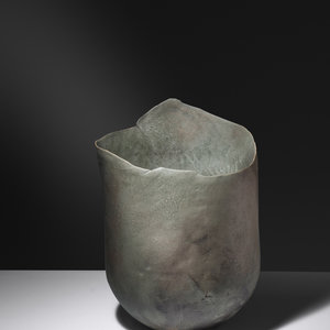 Appraisal: Richard DeVore - Tall Vessel glazed stoneware H x Dia