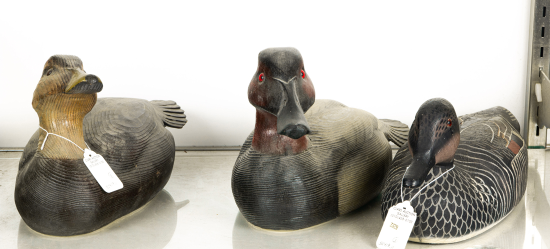 Appraisal: LOT OF DUCK DECOYS BY HARRY WAITE AND HERTER'S INC