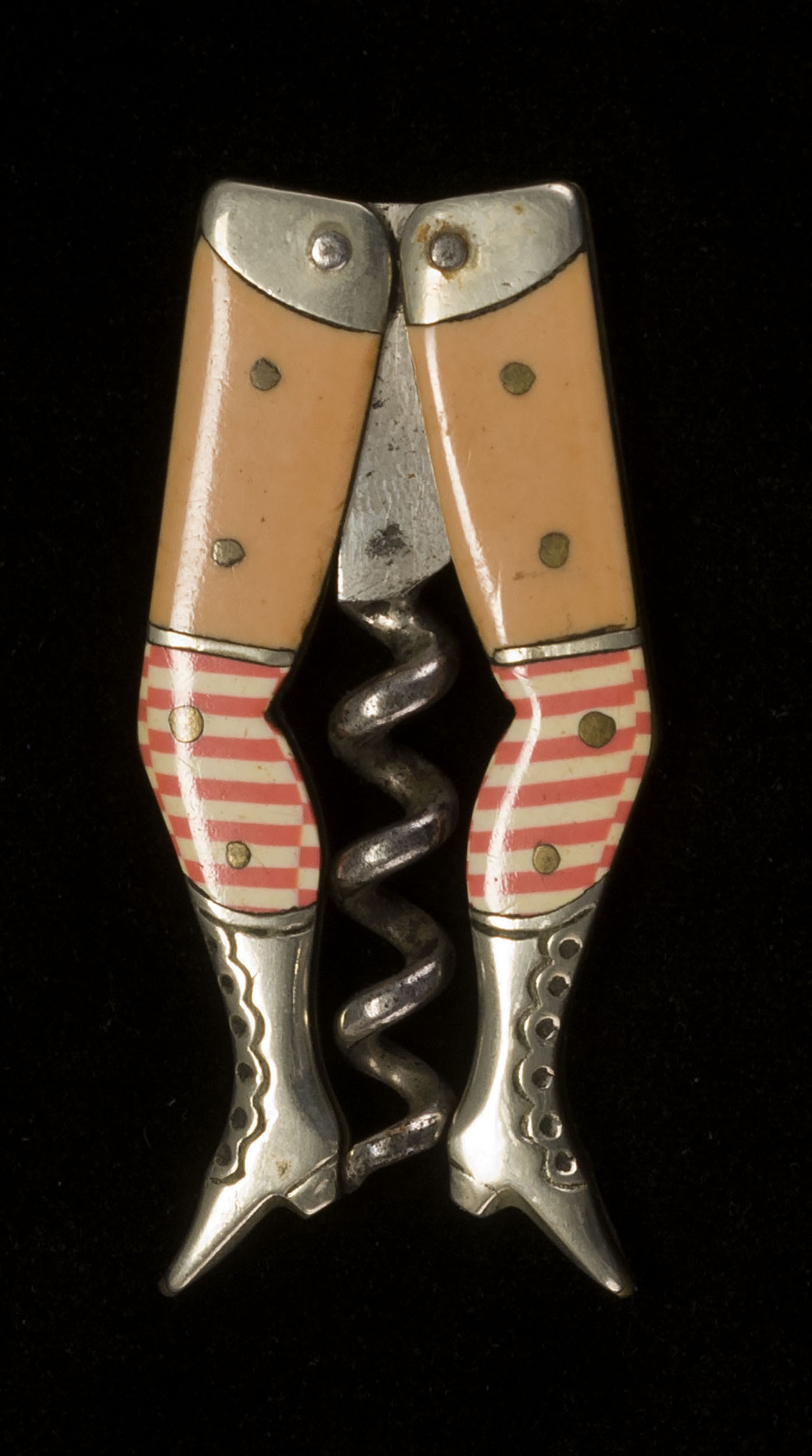 Appraisal: CORKSCREW IN THE FORM OF A PAIR OF LADY'S LEGS