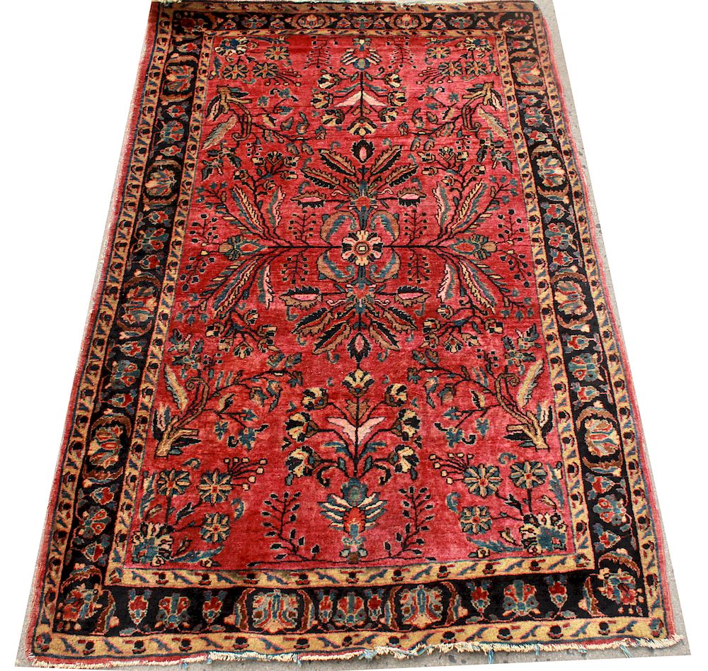 Appraisal: Sarouk Persian Carpet ' x ' Sarouk Persian carpet with