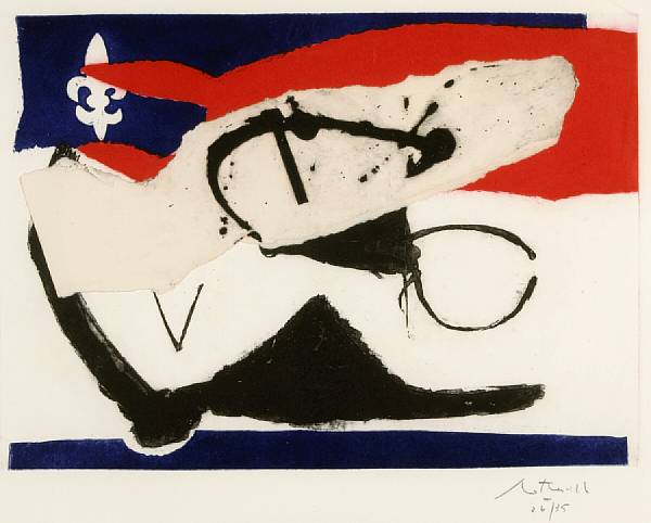 Appraisal: Robert Motherwell American - French Revolution Bicentennial Suite V B