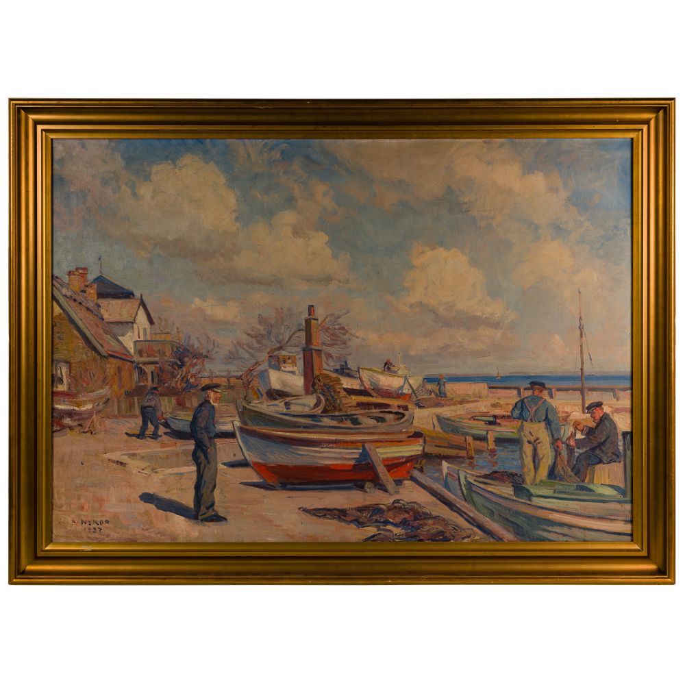 Appraisal: BORGE C KYROP DANISH - OIL ON CANVAS signed and