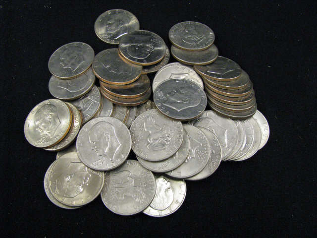 Appraisal: Lot of Eisenhower Dollars mixed - some uncirculated