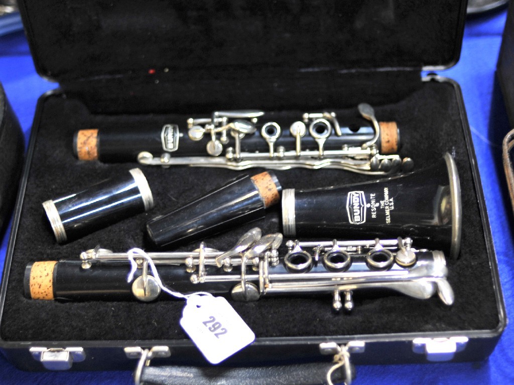 Appraisal: Bundy clarinet in case