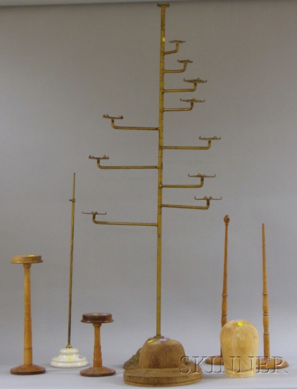 Appraisal: Group of th and Early th Century Hat Stands Displays