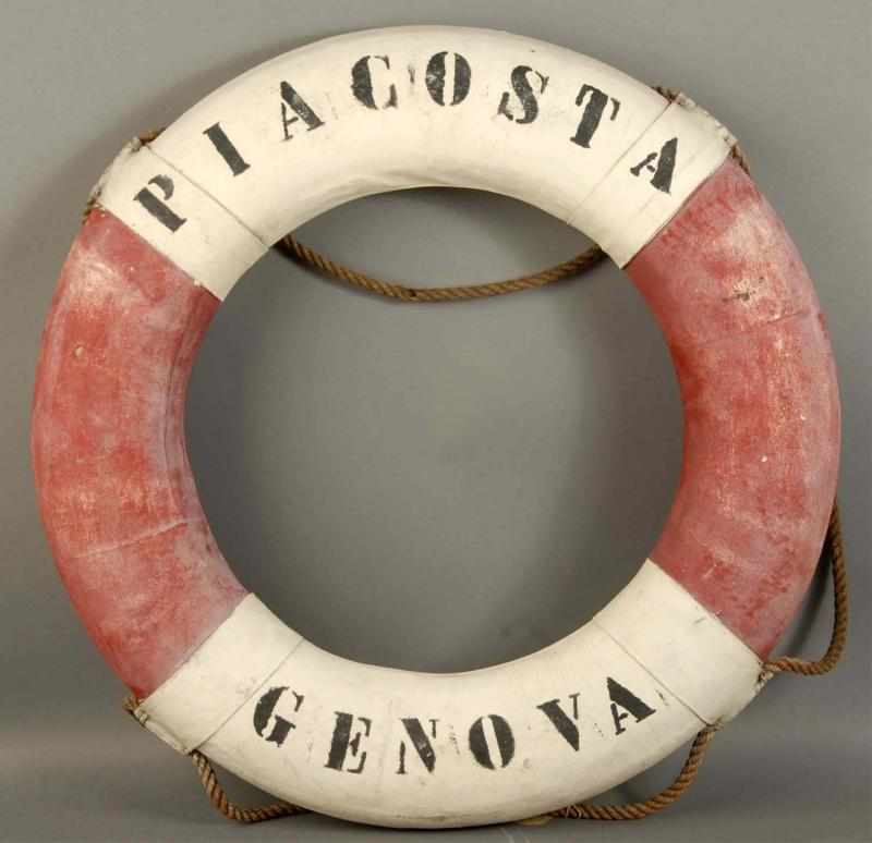 Appraisal: Pia Costa-Costa Line Life Ring Description Moderate wear and minor