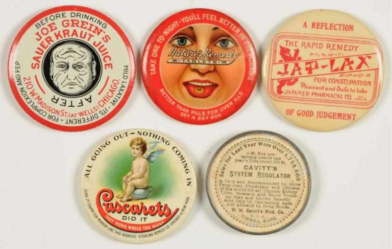 Appraisal: Lot of Health Remedy Related Pocket Mirrors Condition Near Mint