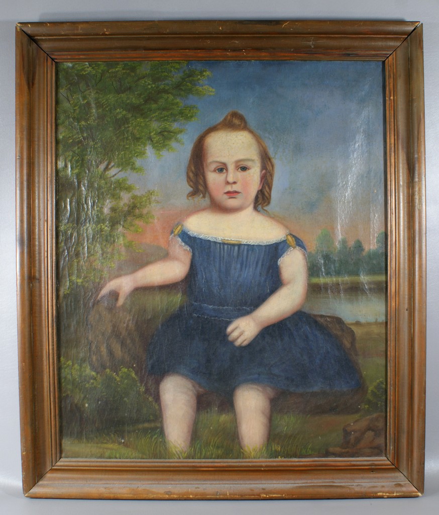 Appraisal: American School th c o c Folk Portrait of a