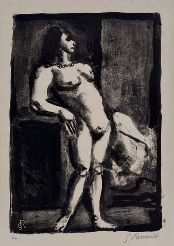 Appraisal: GEORGES ROUAULT La Fille Lithograph x mm x inches full