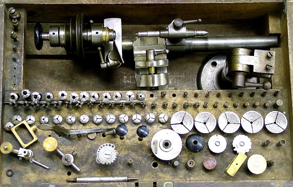 Appraisal: Small mm lathe complete with collets and accessories and within