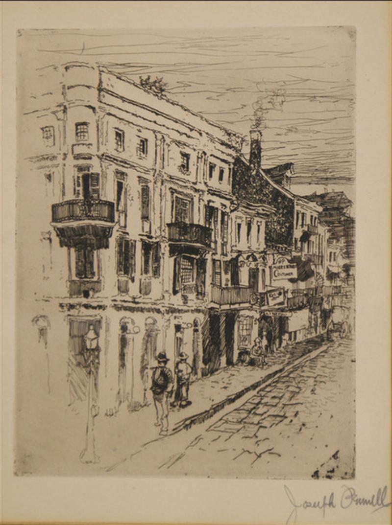 Appraisal: engravings or etchings Joseph Pennell street scene NYC views Take