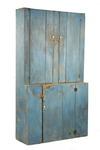 Appraisal: CUPBOARD - th c pine stepback country cupboard in old