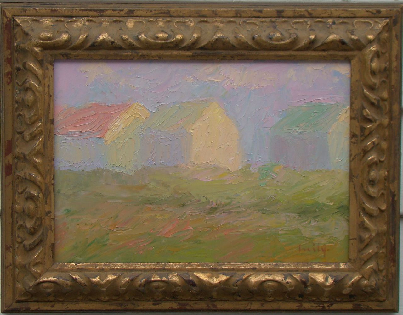 Appraisal: HILDA NEILYCape Cod ContemporaryProvincetown cottages Signed lower right Neily Oil