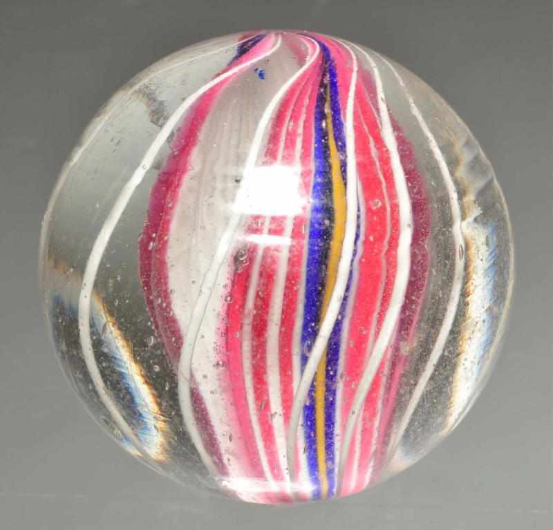 Appraisal: Large Double Ribbon Swirl Marble Description Same color for both