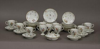 Appraisal: Pirkenhammer Porcelain Part Dessert Service Consisting of eight small bowls