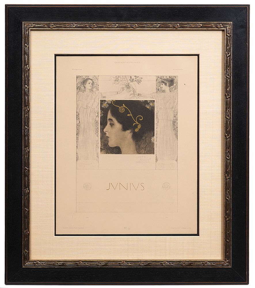 Appraisal: Gustav Klimt 'Junius' Lithograph Plate Gustav Klimt Austria - Gerlach's