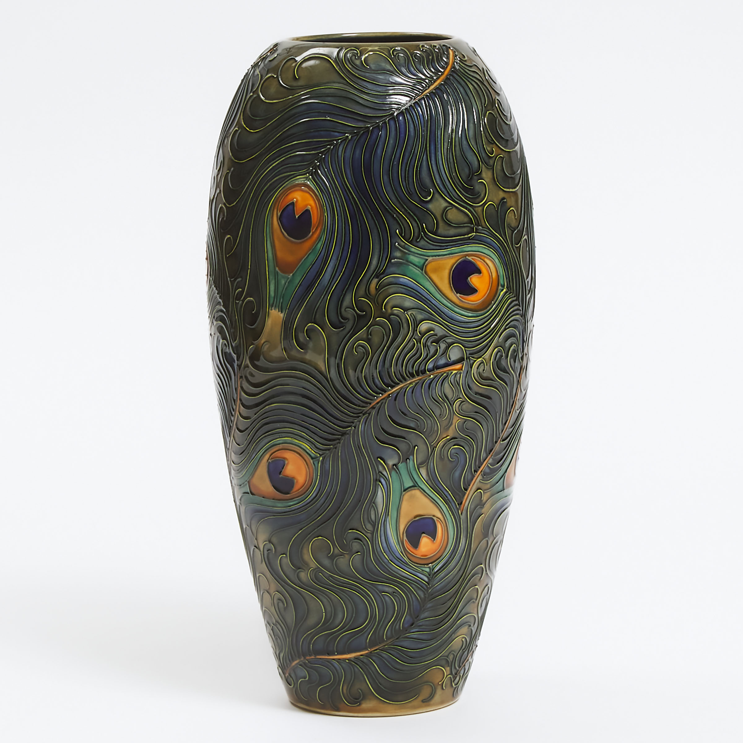 Appraisal: Moorcroft Large Phoenix Vase height in cm