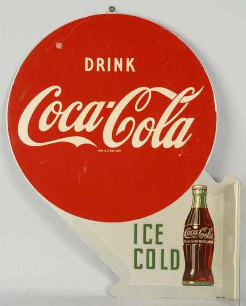 Appraisal: Tin Coca-Cola Flange Sign Description A few small marks and