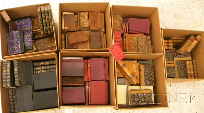 Appraisal: Collection of th- th Century Cloth and Leather-bound Library Books