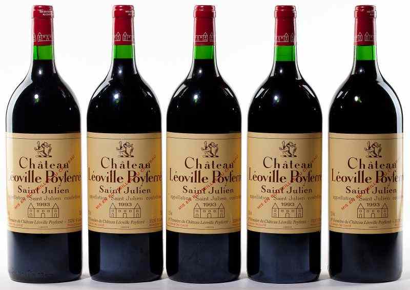 Appraisal: Chateau Leoville PoyferreSt Julien magnum bottles into neckRemoved from Mr