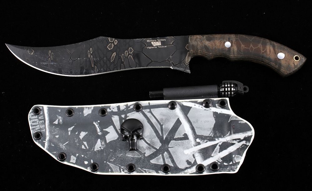 Appraisal: Montana Territory D Vigilante Tactical Knife This is an original