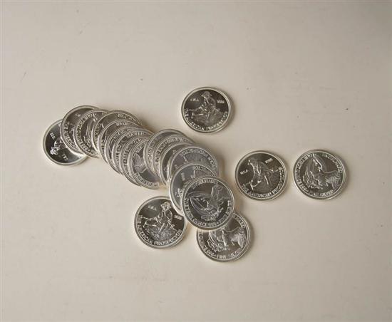 Appraisal: Engelhard Silver Pieces oz each