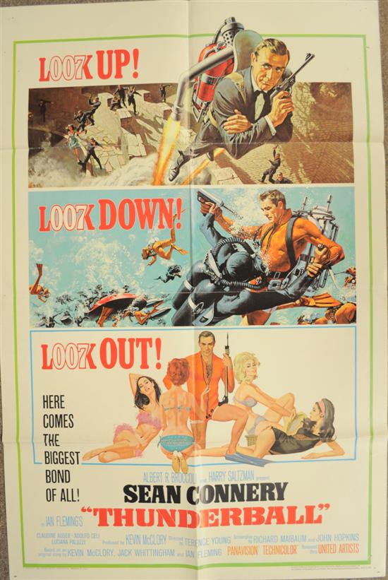 Appraisal: Thunderball poster Sheet US folded A condition x Thunderball poster