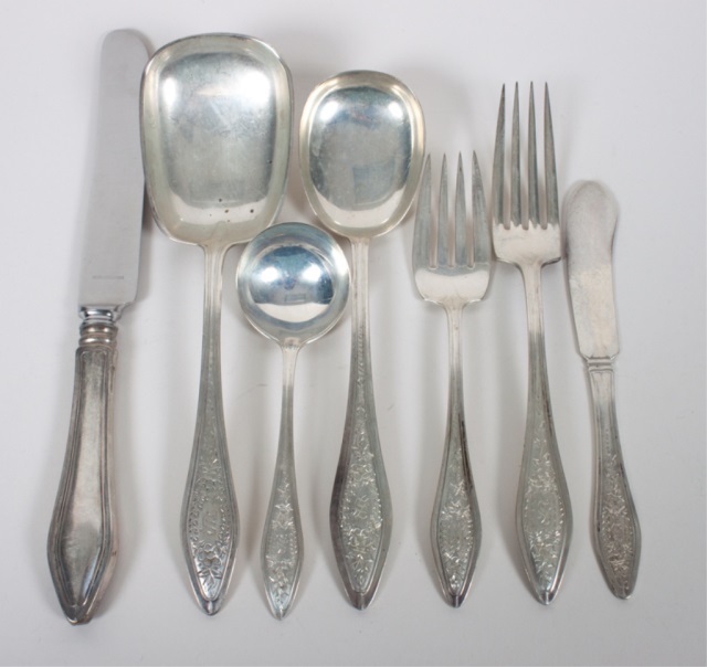 Appraisal: Towle sterling silver -piece flatware service in the Mary Chilton