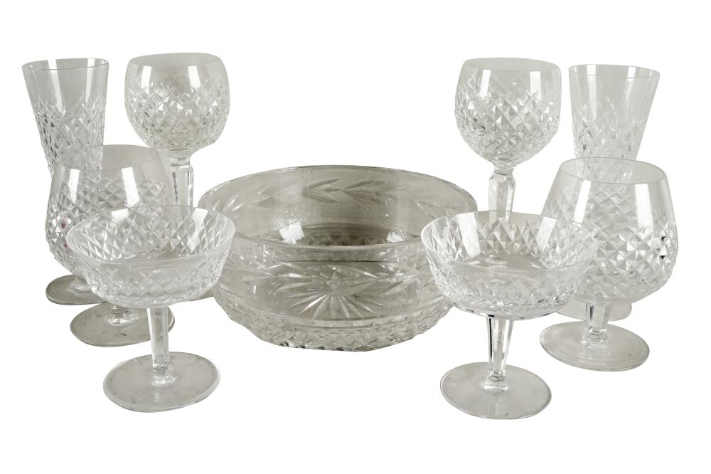 Appraisal: WATERFORD CRYSTAL STEMWARE SERVICE'Alana' pattern comprising eight water glasses inches