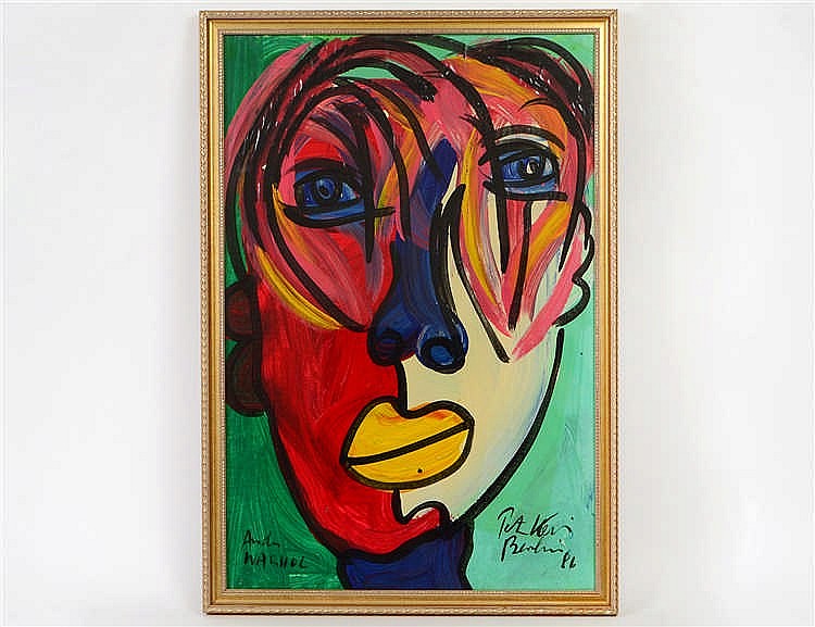 Appraisal: PETER KEIL GERMAN B Andy Warhol Dated Signed Peter Keil