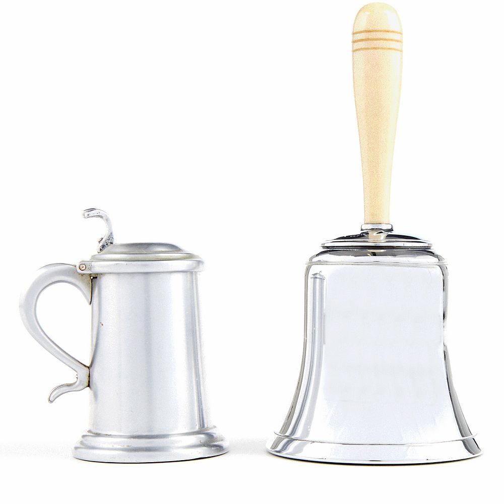 Appraisal: Grp Dunhill The Bell And Beer Stein Table Lighters Dunhill