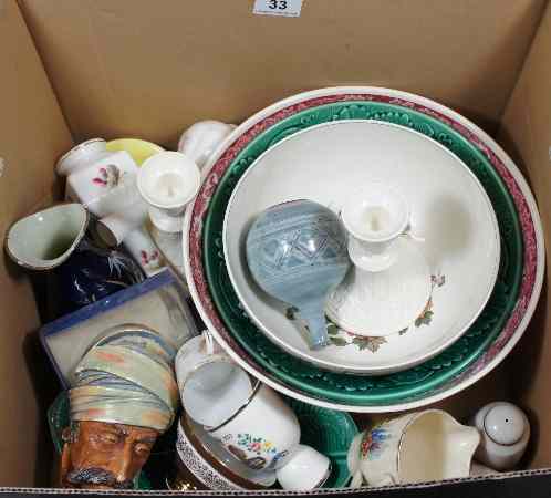 Appraisal: Tray comprising Large Wedgwood Footed Bowl cm diameter Wedgwood Bowl