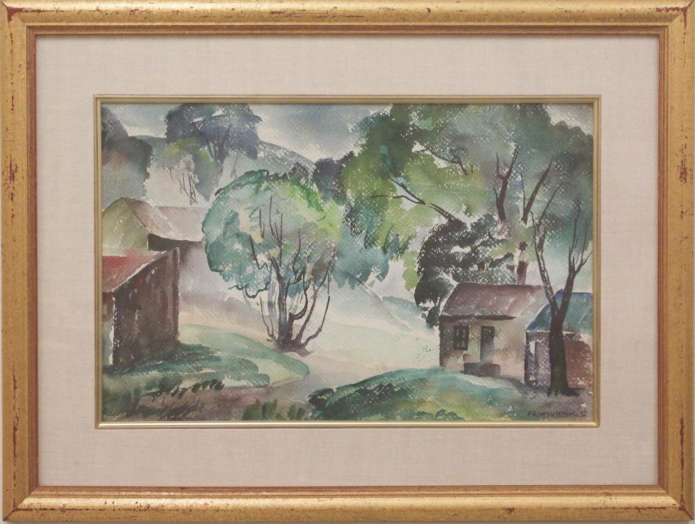 Appraisal: P R McINTOSH Illinois Florida Indiana - watercolor on paper