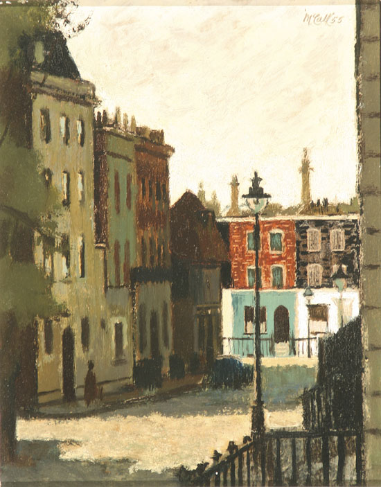 Appraisal: Charles McCall British - London Street Scene Signed McCall and