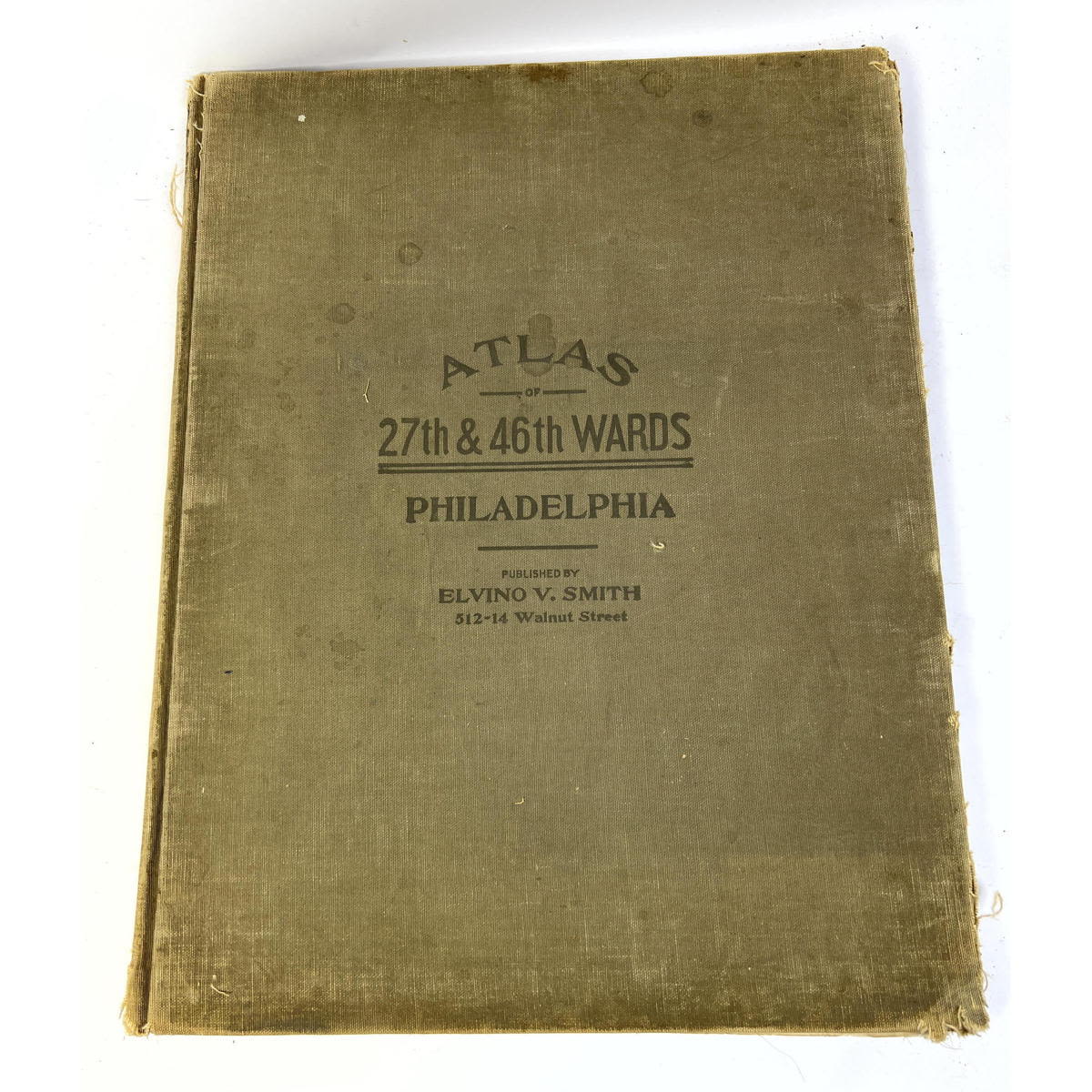 Appraisal: Atlas th and th wards Philadelphia Maps Colored maps Dimensions