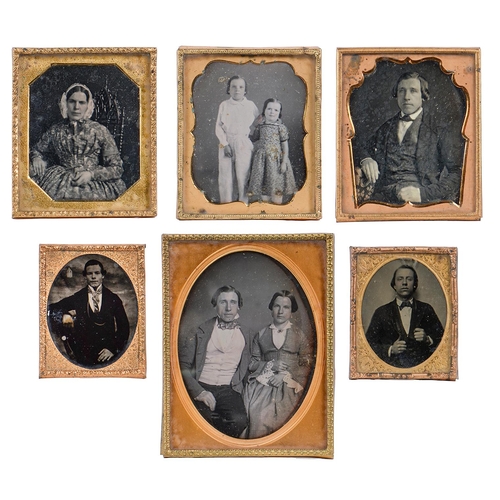 Appraisal: Victorian photographs Four daguerreotypes of a couple separately and together